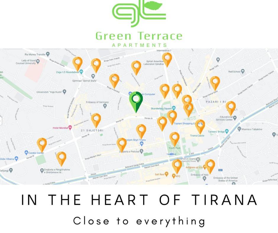Green Terrace Apartment 4 Tirana Kültér fotó